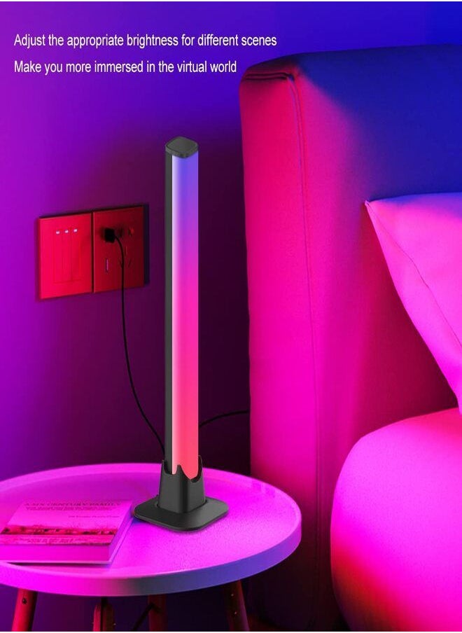 RGB Light Bar Ambient Lighting Flow Gaming Lights Bar RGB Led Lights For TV Backlight Mood Lighting With 18 Music Modes Smart Light Bar Bluetooth APP Controlled Led Light Bar For Room PC