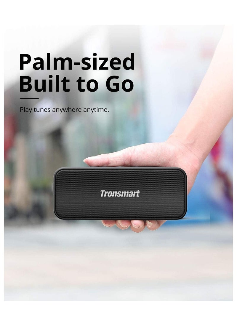 Tronsmart Waterproof Bluetooth speaker, T2 PLUS Portable Speaker with 24 Hours Playtime, IPX7 Waterproof Wireless Bluetooth 5.0 Speaker, Voice Assistant, Built-In Mic for Phone Outdoor, Alexa Black - pzsku/Z5DDA3386475A2ED12DF7Z/45/_/1667638580/587e2936-c950-48b3-acb2-f69ce840611d