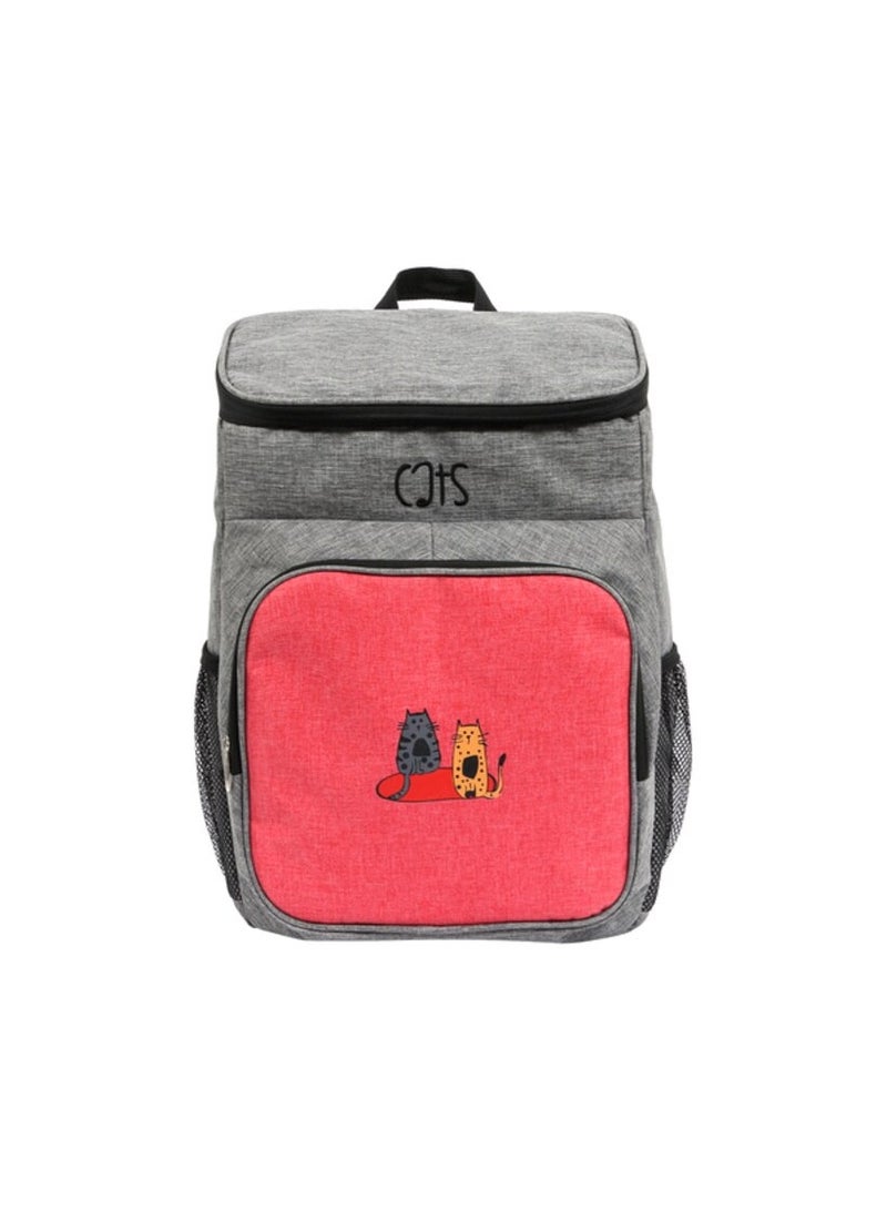 بيج ديزاين حقيبة ظهر معزولة من بيج ديزاين، صندوق غداء ناعم ومبرد، مقاوم للماء، متوسط ​​الحجم، حقيبة غداء معزولة، نقل الطعام الساخن والبارد، مثالية للمكتب، المدرسة، النزهة، استخدام التخييم، للرجال والنساء، 16 لتر - Image 1