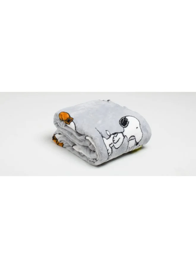 Kanguru Polyester Blanket With Sleeves and a Pocket - Deluxe Snoopy Print 140x180 cm