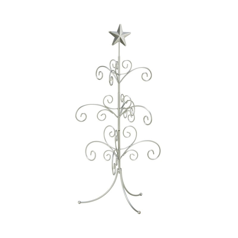 Tripar Decorative Tree Ornament  Jewelry Display Silver Finish 22Inch Height  Decorative Metal Wire Stand  3 Tiers of Branches Perfect for Wrought Iron Trees  Perfect Holiday Gift