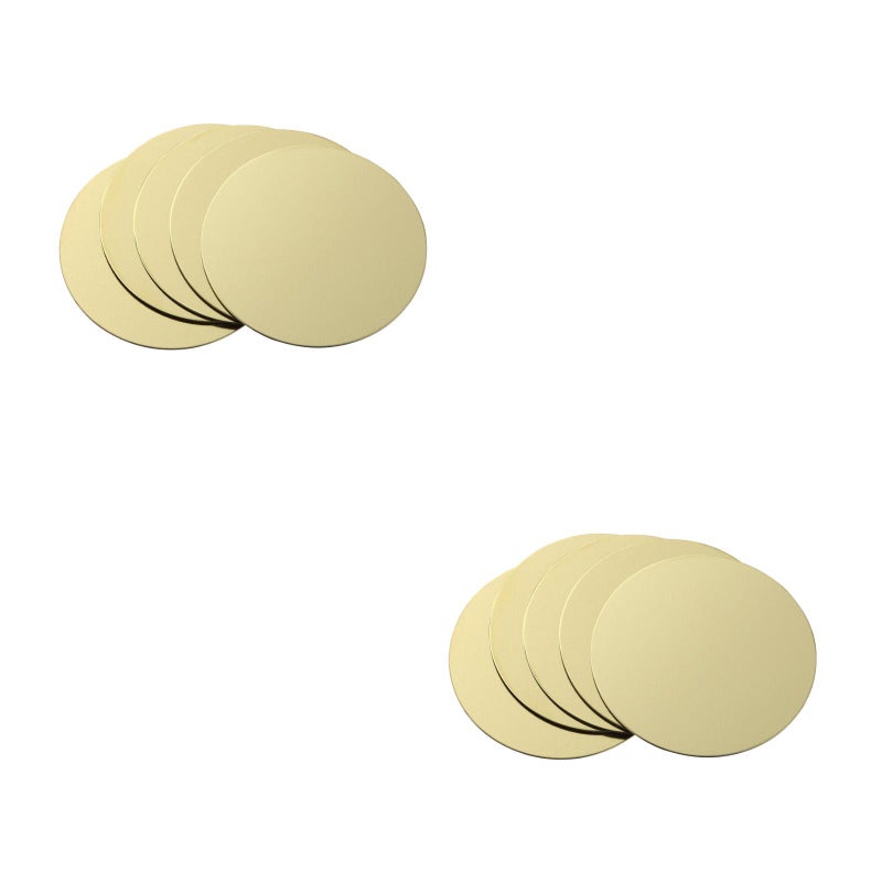 20 Pcs Adhesive Metal Plate Mounting Kits Stickers Magnetic Patch Magnetic Car Vehicle Mount Holder (Golden/Dia:4cm) - Image 2