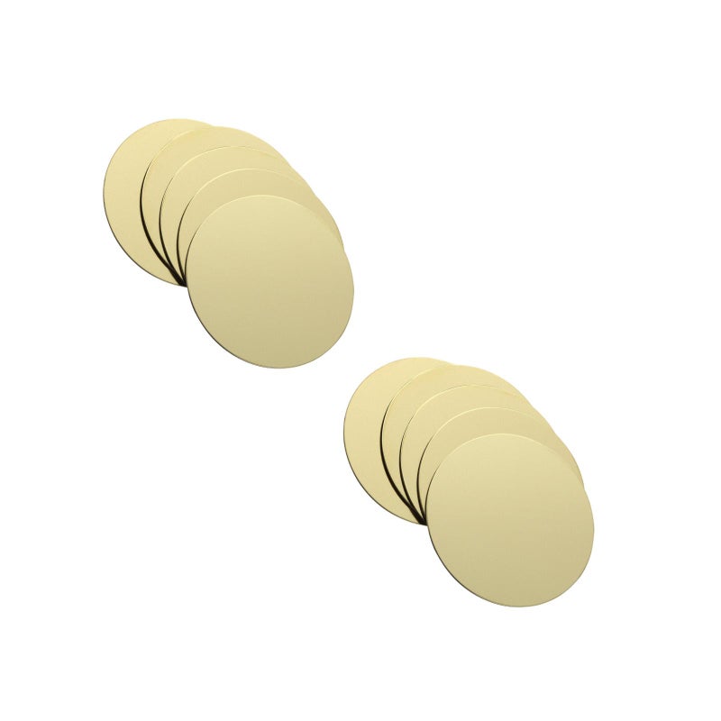 20 Pcs Adhesive Metal Plate Mounting Kits Stickers Magnetic Patch Magnetic Car Vehicle Mount Holder (Golden/Dia:4cm) - Image 3