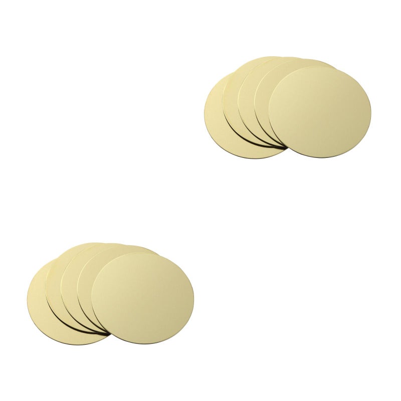 20 Pcs Adhesive Metal Plate Mounting Kits Stickers Magnetic Patch Magnetic Car Vehicle Mount Holder (Golden/Dia:4cm) - Image 1
