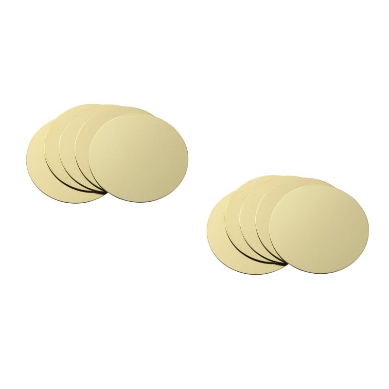 20 Pcs Adhesive Metal Plate Mounting Kits Stickers Magnetic Patch Magnetic Car Vehicle Mount Holder (Golden/Dia:4cm) - Image 5