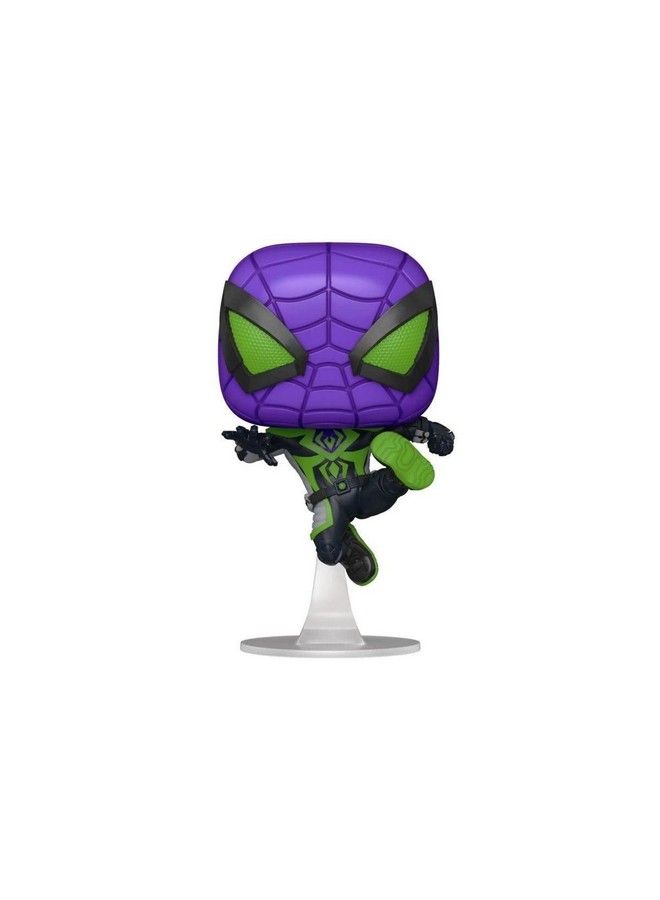 Funko Pop! Games: Marvel’S Spider Man: Miles Morales Miles Purple Rain Suit  - Image 1