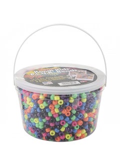 The Beadery Ultra Kandi Rave Bead Neon Bucket, Multicolor