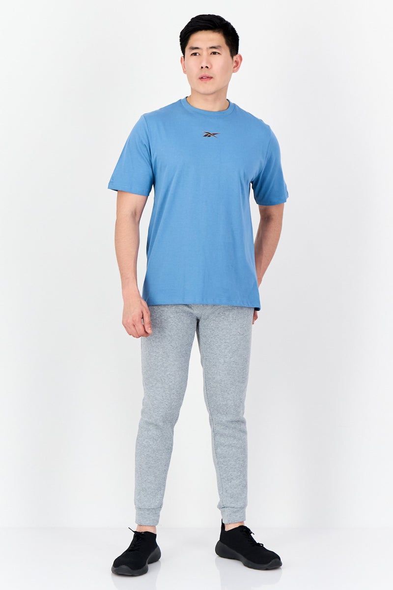 Reebok Men Sportswear Fit Short Sleeve Outdoor T-Shirt, Slate Blue - Image 4