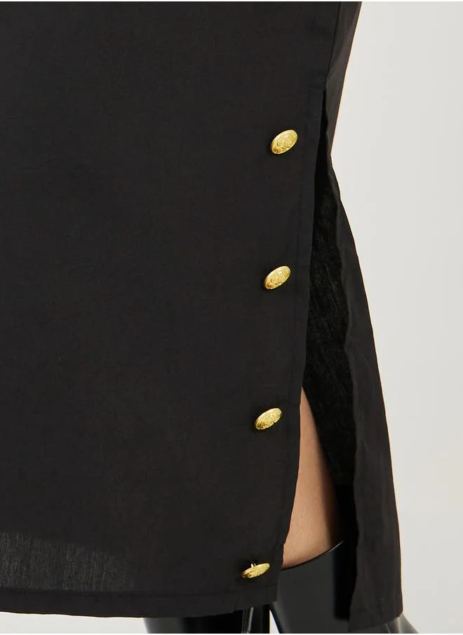 ستايلي Button Detail Dress