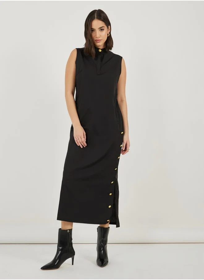 ستايلي Button Detail Dress