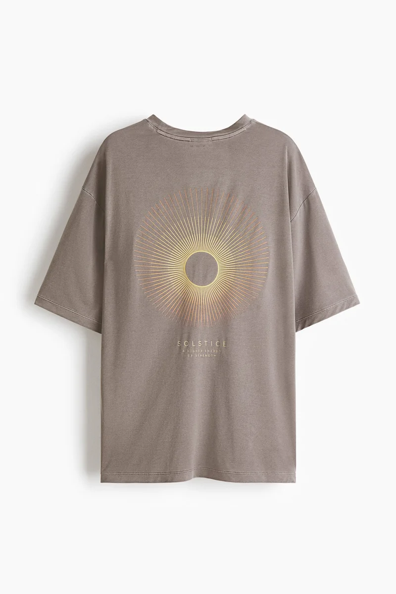 H&M  Loose Fit boxy-style sports T-shirt with DryMove™ for Men | Best Price UAE