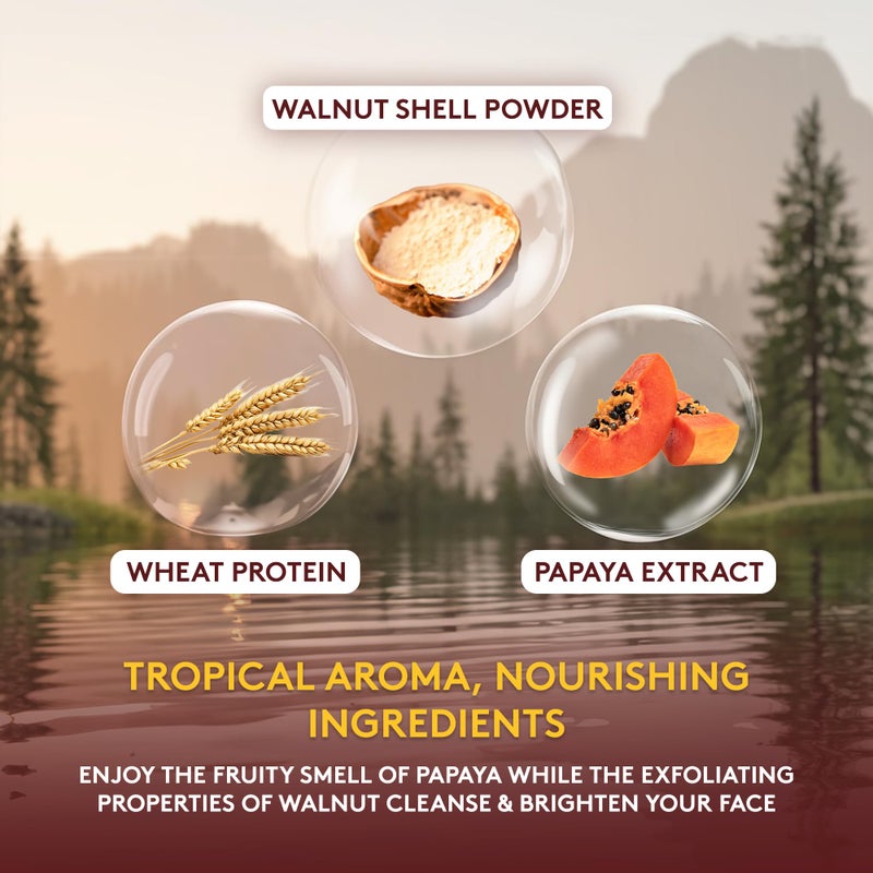 OKAY Oil Control Facial Scrub Exfoliator - Exfoliating Face Wash, Face Scrub for Women and Men, Moisturizing and Brightening, Leaves Skin Smooth and Clean, Paraben Free - Papaya, 6 Oz (Pack of 1) - Image 3