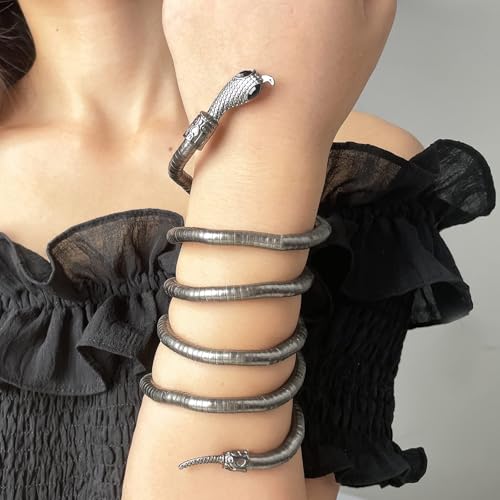 YANCHUN Bendable Snake Necklace Bracelet for Women Gold Layerded Choker Necklace Gothic Jewelry Trendy Halloween Costume Accessories Women - Image 2