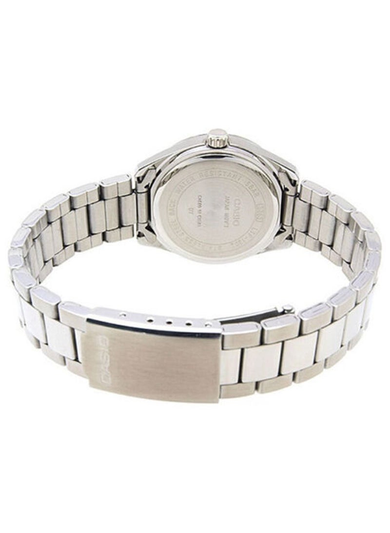 كاسيو Men's Enticer Water Resistant Analog Watch MTP-1302D-7A2VDF - 44 mm - Silver - Image 2