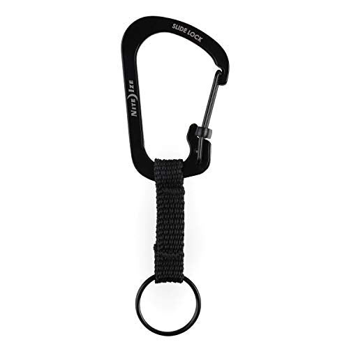 Nite Ize CSLW301R6 SlideLock Ring Aluminum Locking Carabiner Key 325lb Capacity Black - Image 3