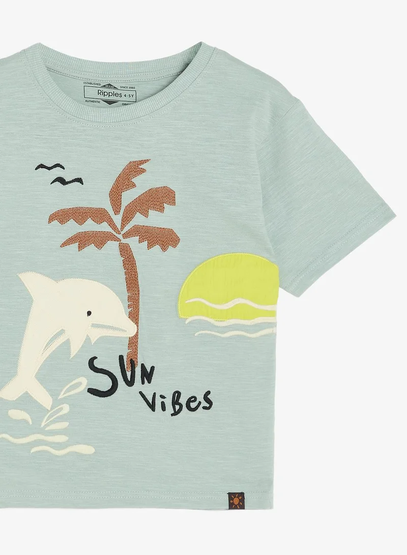 Ripples  Boys Drop Shoulder T-Shirts for Men | Best Price UAE