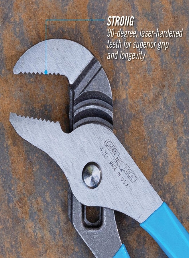 Channellock 420 1-1/2-Inch Jaw Capacity 9-1/2-Inch Tongue and Groove Plier - Image 4
