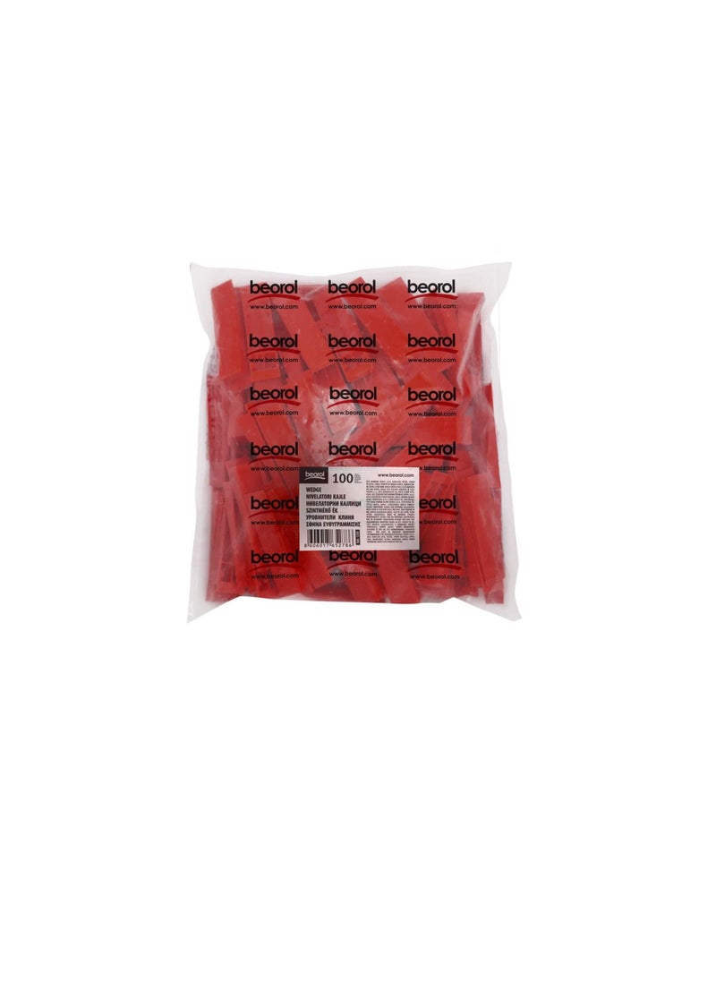 Beorol Beorol Tile Leveling System Tiles Leveler Spacers - Lippage free tile and stone installation for PRO and DIY - Reusable Wedges 100 pcs Packets (Wedges)  - Image 3