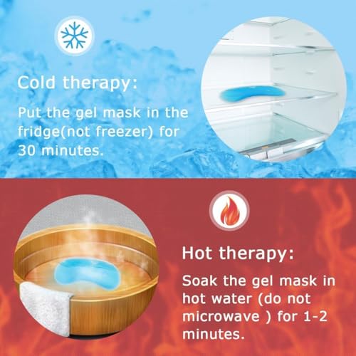 Valkyrie Velvet Cooling Gel Relaxing Eye Mask For Dark Circles, Dry Eyes, Redness, Pain Relief - Sleeping Cool Pad Suitable For All Family Members Sleep Mask (Blue Gel) - Image 5