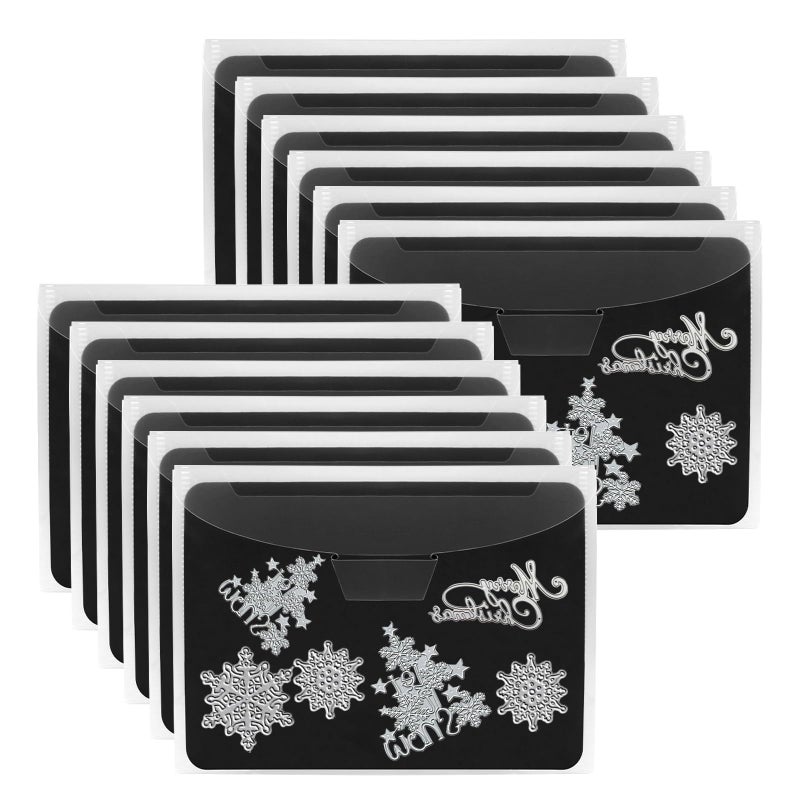 UNIMEIX 40 Pcs Magnetic Sheets for Die Storage Stamp and Die Storage Pockets Die Cut Storage for Card Making (20 Pcs Sheets+ 20 Pcs Bags,0.8 mm Thickness (Transparent) - Image 1