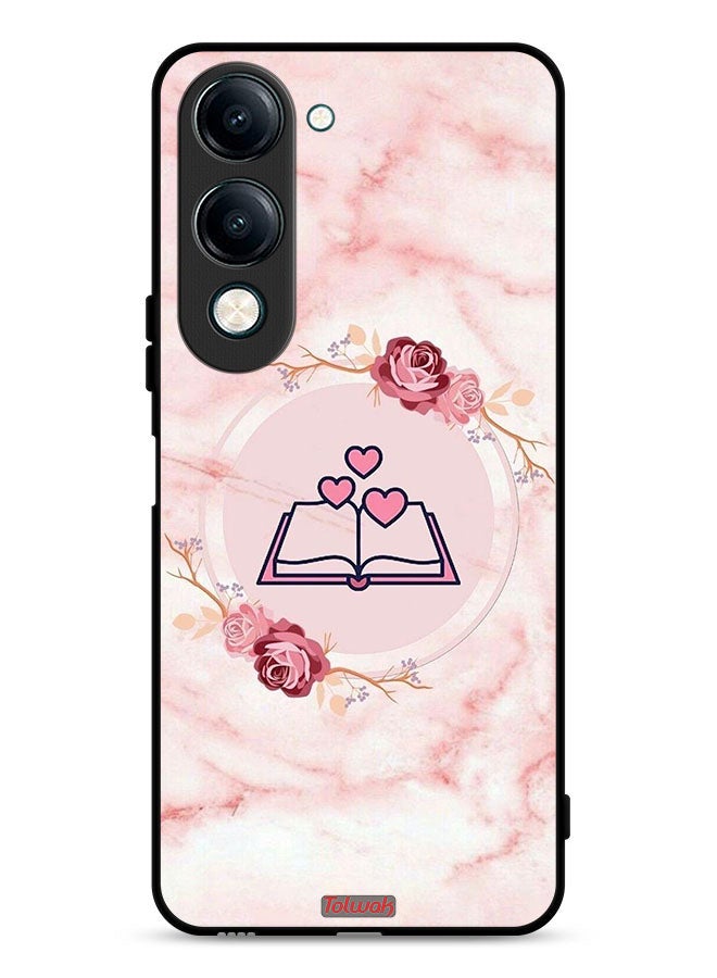 Tolwak vivo Y04 Protective Case Cover Three Hearts On Book Artwork - Image 1
