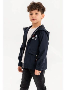 Gold Class Kidswear Hooded Zippered Embroidered Waterproof Boy Jacket  - Image 3