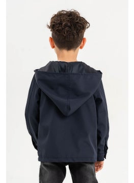 Gold Class Kidswear Hooded Zippered Embroidered Waterproof Boy Jacket  - Image 4