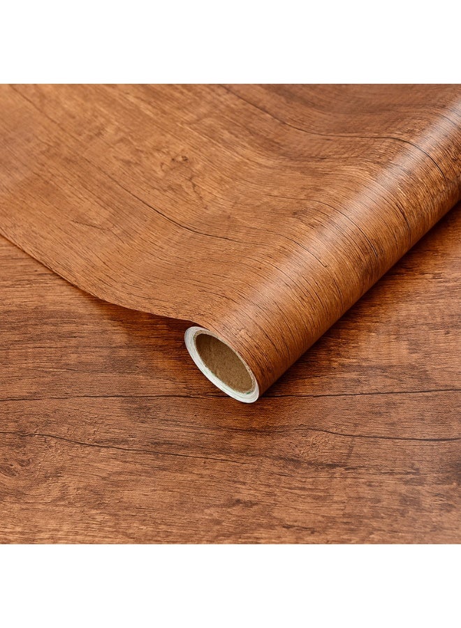 Anna 40cm x 10m Waterproof Moisture-Proof Oil-Proof Wood Grain Self-Adhesive Wallpaper for Home Renovation - Image 1
