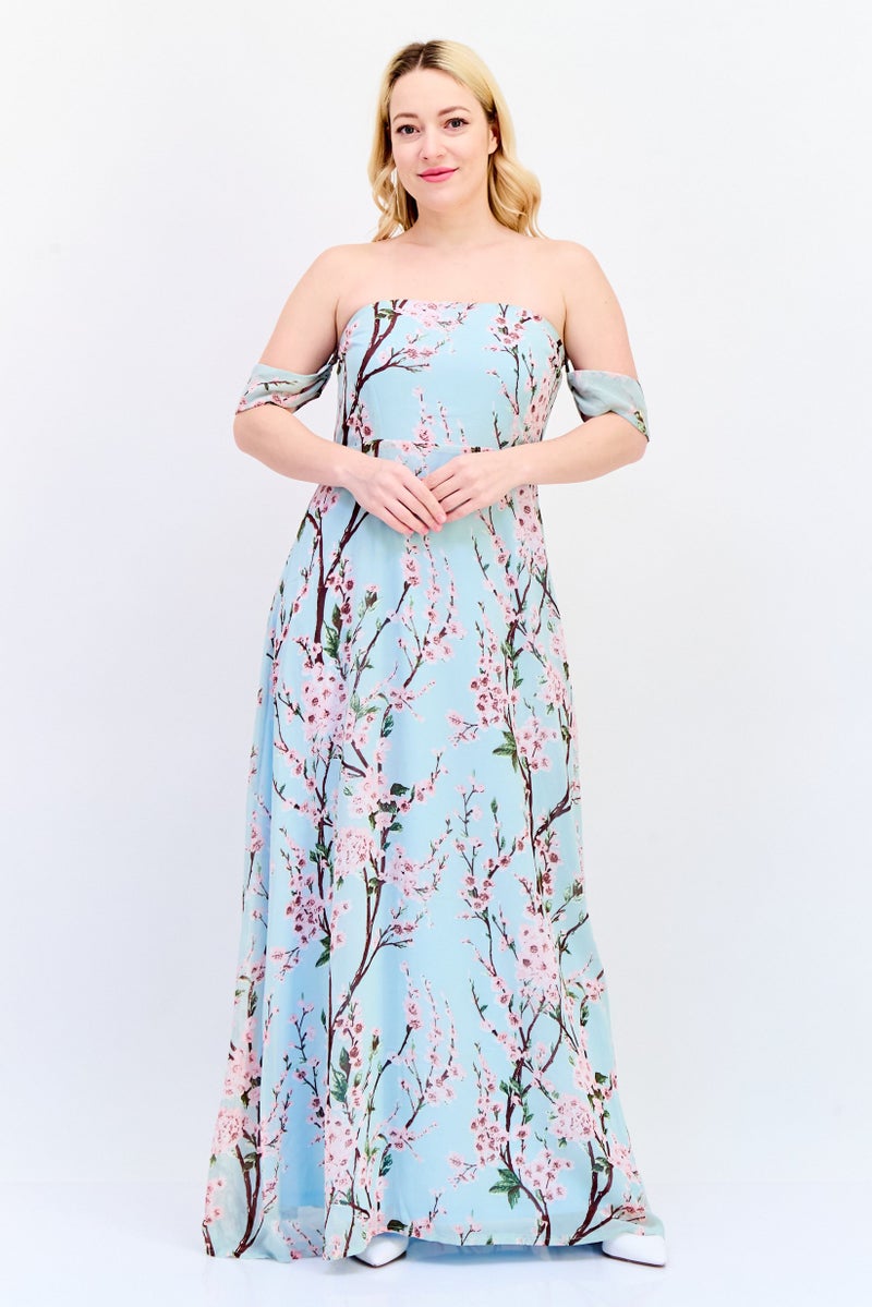 Archive Design Studio Women Floral Print Maxi Dress, Multicolor - Image 1