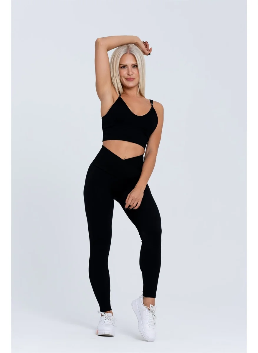 Gymwolves Seamless Sports Leggings | Seamles Leggings | Roving | Wrapped Model |