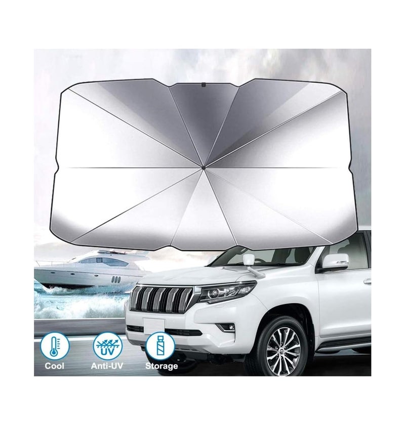 الكبريت مظلة مظلة للسيارة Sulfar يمكن أن تحافظ على برودة السيارة وكتلة غير تالفة بدرجة حرارة عالية من الأشعة فوق البنفسجية غطاء حماية مظلة كبيرة 79 * 145 سم
