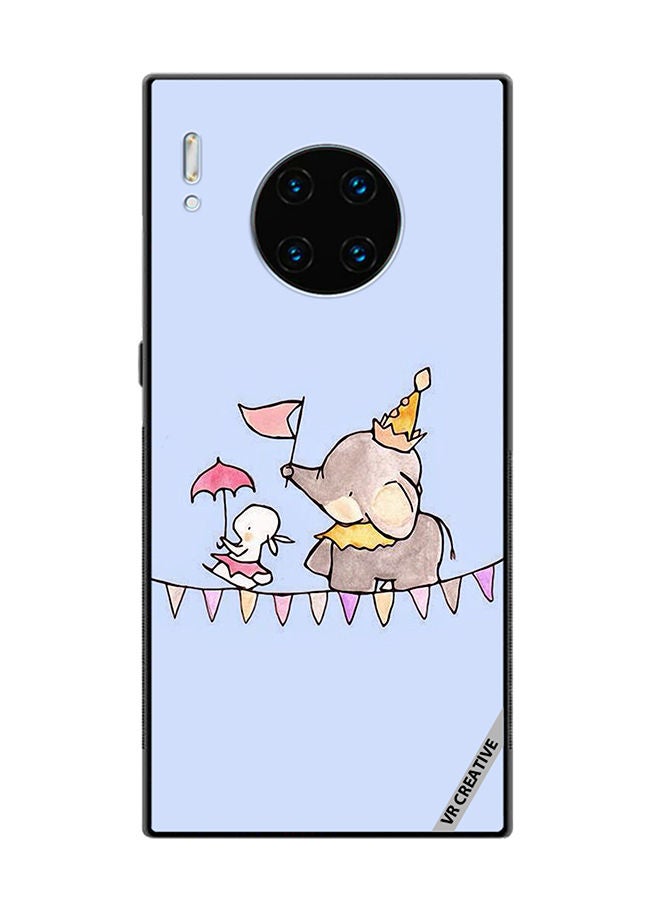 VR CREATIVE Protective Case Cover For Huawei Mate 30 Pro Merry Elephant Design Multicolour - Image 1