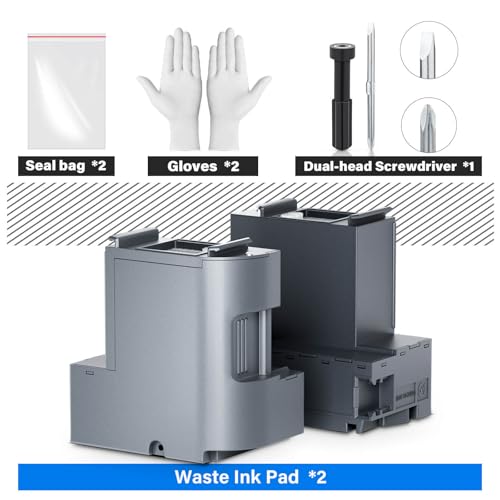 SUBLIMAKER Waste Ink Pad Replacement with Reset Software for Ecotank ET-2850 ET-2760 ET-2750 ET-2700 ET2850 ET2760 ET2750 ET2700 2850 2760 2750 Printer, Maintenance Box with Reset Software (2 Packs) - Image 5