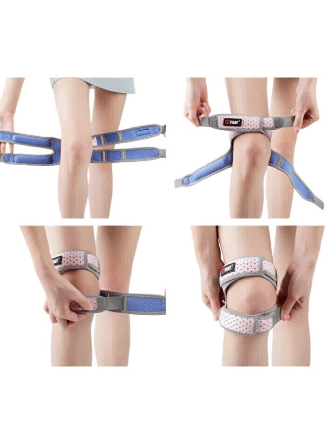 tmt Patellar Strap Knee Brace For Jump Rope, Women'S Hiking, Running, Sports, Badminton, Patella Meniscus Support, Two-Pack - Image 1