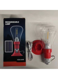 Attractive rechargeable lamp that provides comfortable lighting and is ideal for use at home or outdoors, making it a great choice for camping or as emergency lighting.