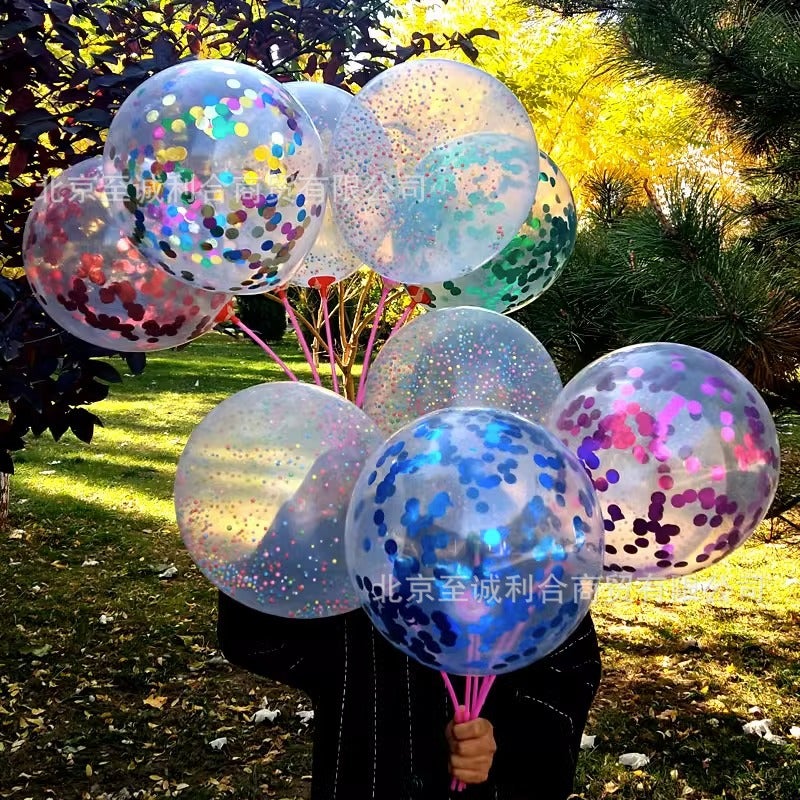Magic Bubble Sequin Balloon Children'S Kindergarten Micro Business Line Drainage Powder Suction Push Sweep Code Activity Small Gift - Image 3