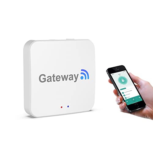 BIWIBON Smart Door Knob Wi-Fi Gateway,Bluetooth Fingerprint Door Lock Wi-Fi Bridge with Tuya Smart APP,Tuya Remote Control Keyless Entry Door Lock WiFi Hub Compatible with Alexa for Voice Control - Image 1