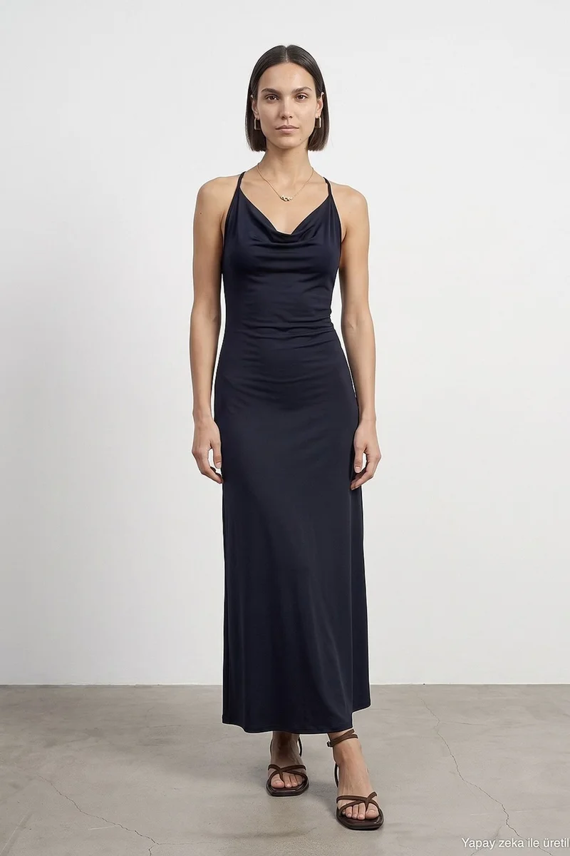 DILVIN Viscose Maxi Dress