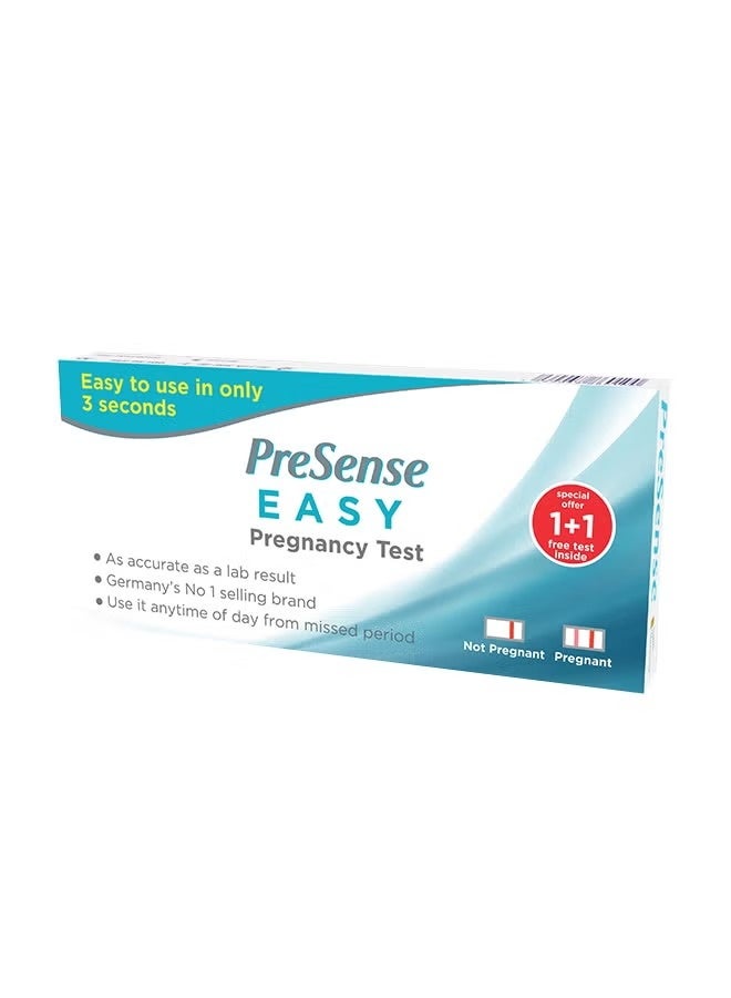 PreSense EASY Pregnancy Test , 1+1 Pack