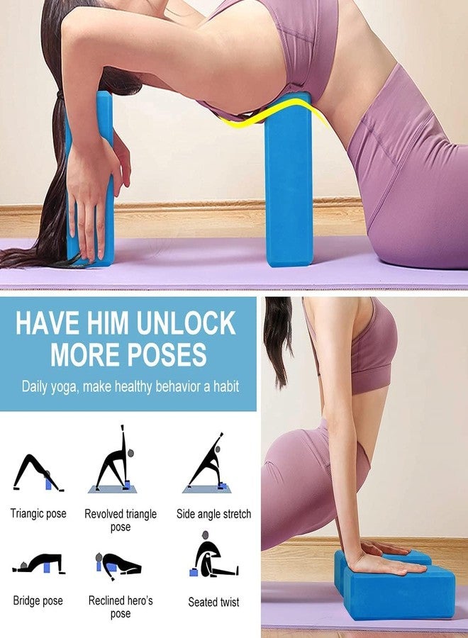 JOLYMIT Yoga Block - High Density Eva Foam Brick with Non-Slip Surface & Beveled Edges - Lightweight, Durable Support for Yoga, Pilates, Meditation, Flexibility & Balance - Ideal for Stretching & Toning (Multicolor) - Image 3