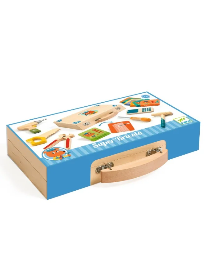 DJECO Super Bricolo Wooden Role Play Toolbox