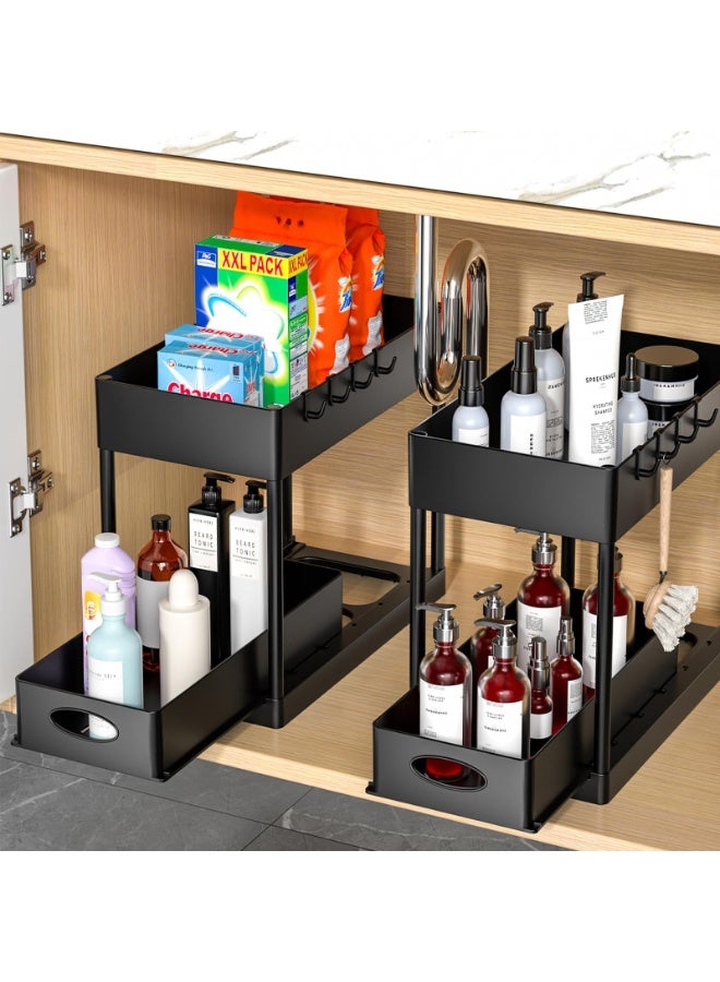 سبا لوكستيك متعددة الأغراض درج نوع التخزين التشطيب ، تحت خزان المياه التشطيب ، حمام ومطبخ التخزين ، وخزائن تحت التشطيب والتخزين ، 16.1 بوصة ، أسود - Image 3