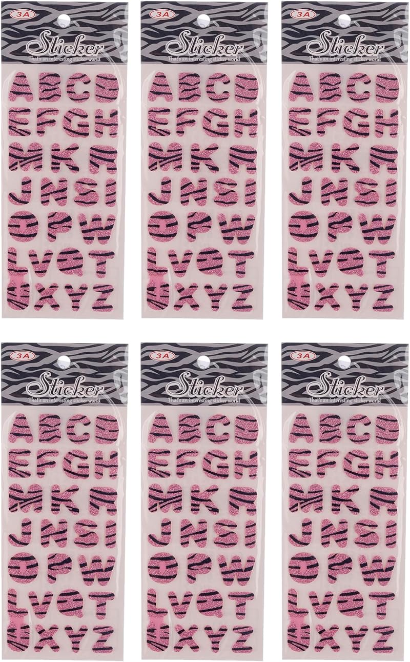 3A Educational English Letters Foam Sticker Set Of 6 Pieces For Kids - Pink 2440-11-2-3A-5088-Pink5