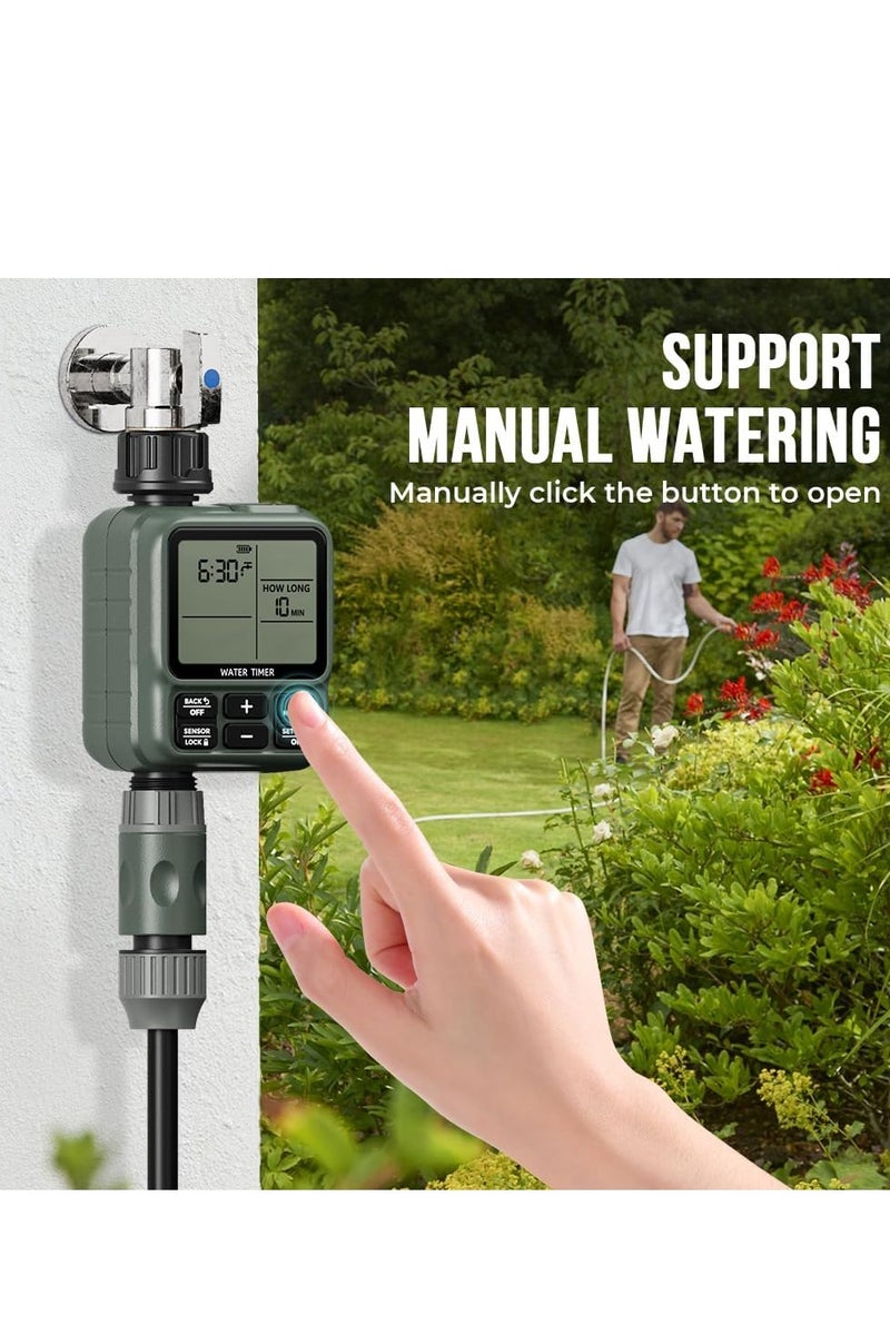 Egardenkart Egardenkart Water Timer for Garden - Multifunctional Irrigation Timer for Automatic Irrigation System | Large Screen Water Timer with Sprinkler Controller Intelligent Automatic Watering for Plants - Image 4