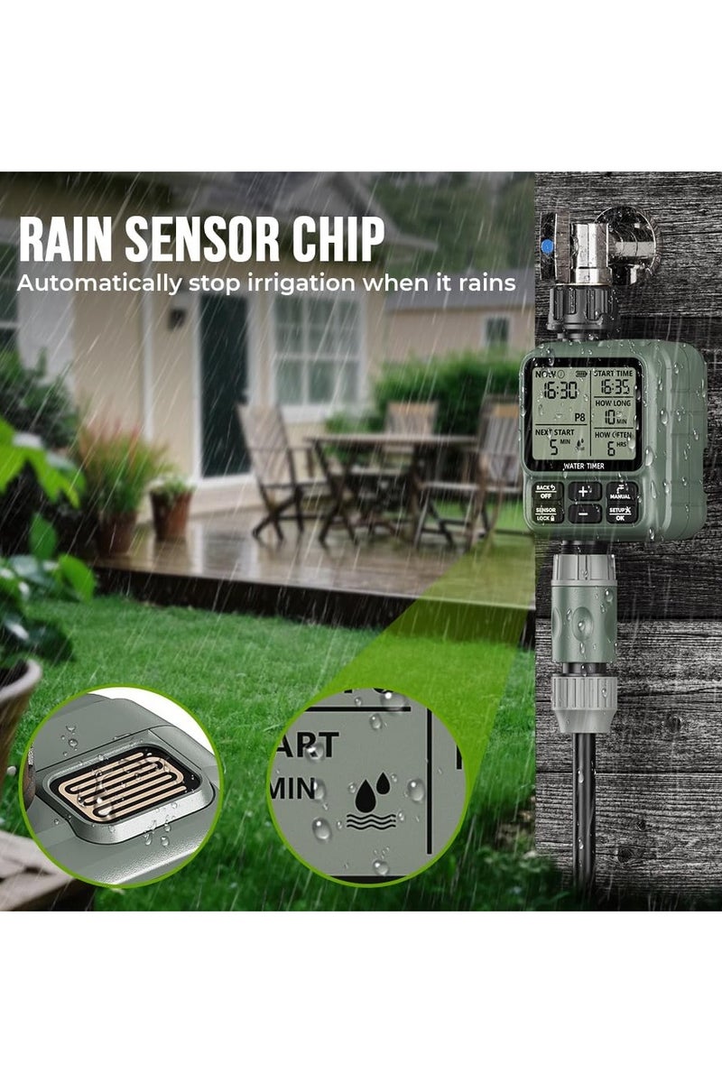 Egardenkart Egardenkart Water Timer for Garden - Multifunctional Irrigation Timer for Automatic Irrigation System | Large Screen Water Timer with Sprinkler Controller Intelligent Automatic Watering for Plants - Image 5