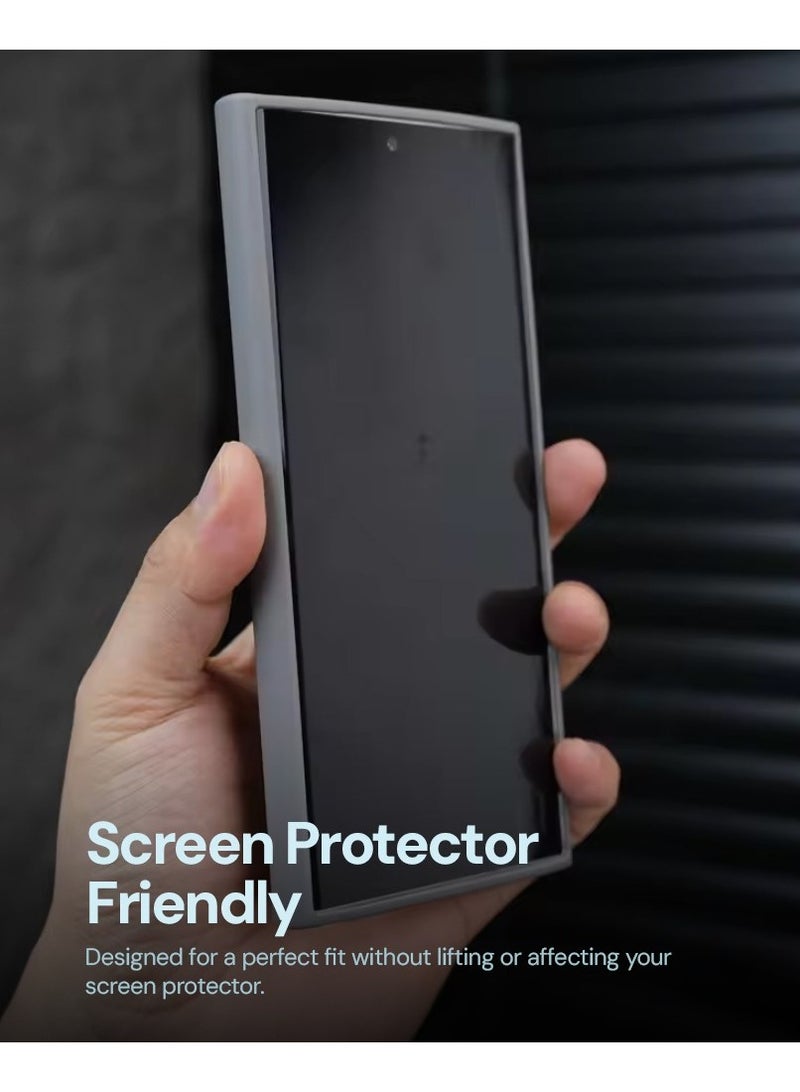 O Ozone Magnetic Matte PU Case Compatible With Samsung Galaxy S26 Ultra | Compatible with Mag-Safe|Leather Texture Armor Back Cover with Dual-Tone Matte Finish, Shock-Resistant Slim Protective Case - Image 4