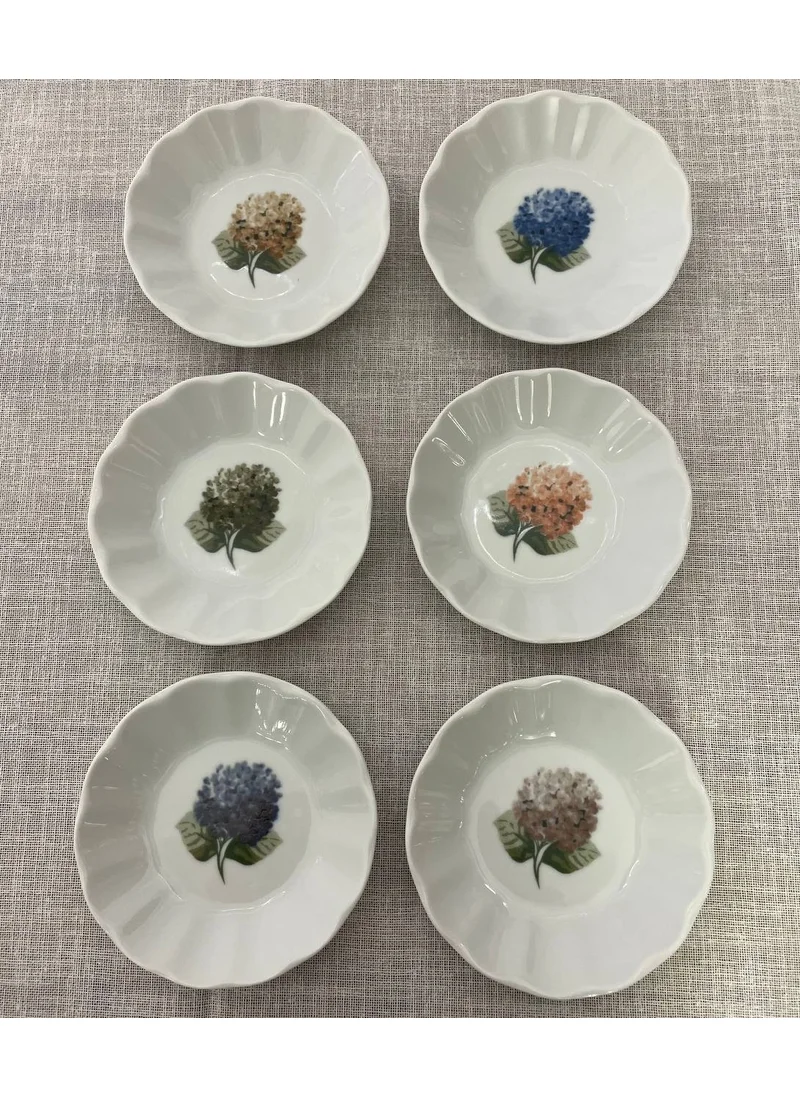 Porland Ortanca Tea Plate Set for 6 Persons