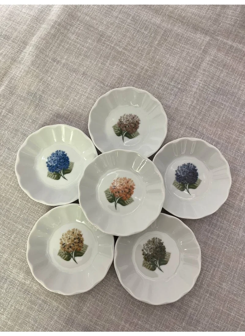 بورلاند Ortanca Tea Plate Set for 6 Persons