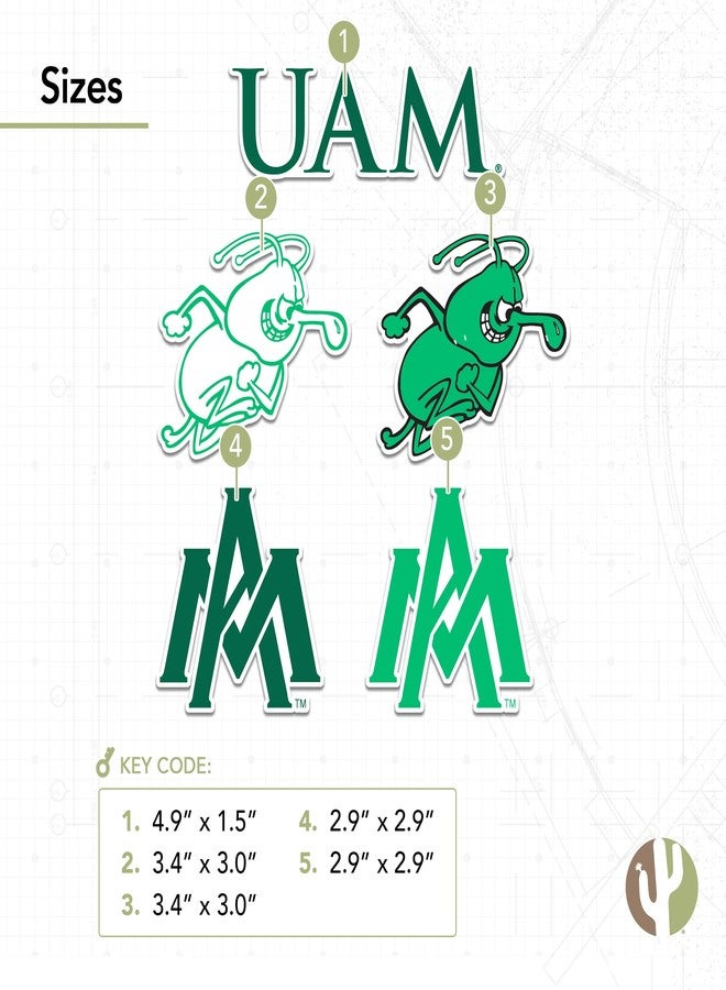 Desert Cactus University of Arkansas at Monticello Sticker Boll Weevils UAM Sticker Vinyl Decals Laptop Water Bottle Car Scrapbook (Type 2) - Image 3