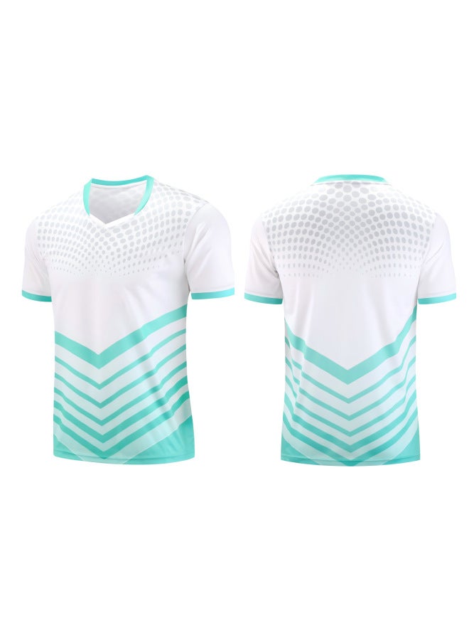 T13 White Summer Children's Badminton Clothing New Volleyball Training Clothing Quick-drying Breathable Mesh Football Clothing Competition Clothing Printing